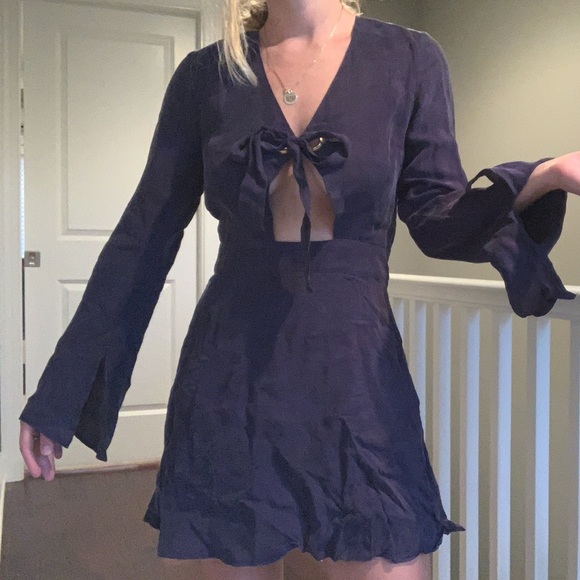 Line & Dot navy mini dress - Picture 2 of 5